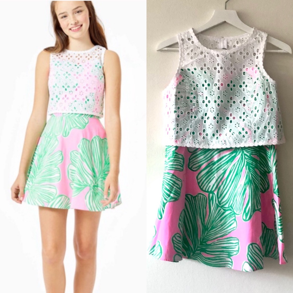 Lilly Pulitzer Pink and Green Kids Matching Set